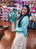 Chambray Denim Top