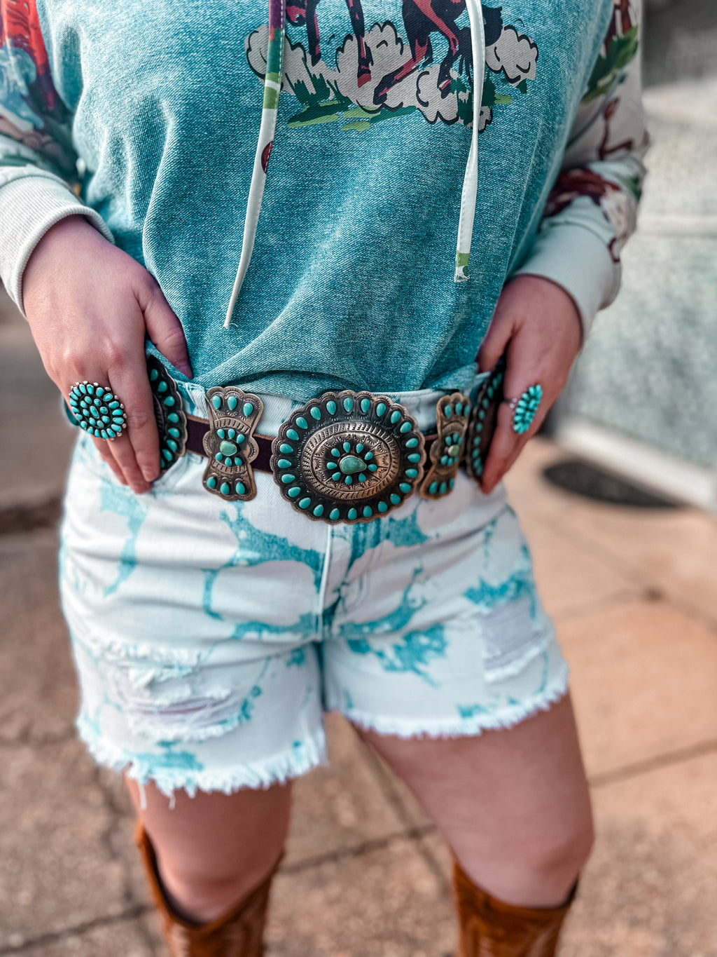Bleached Babe Denim Shorts