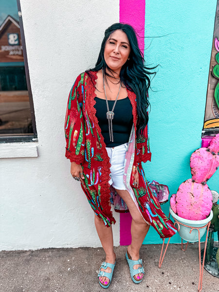 Colorful Cacti Duster