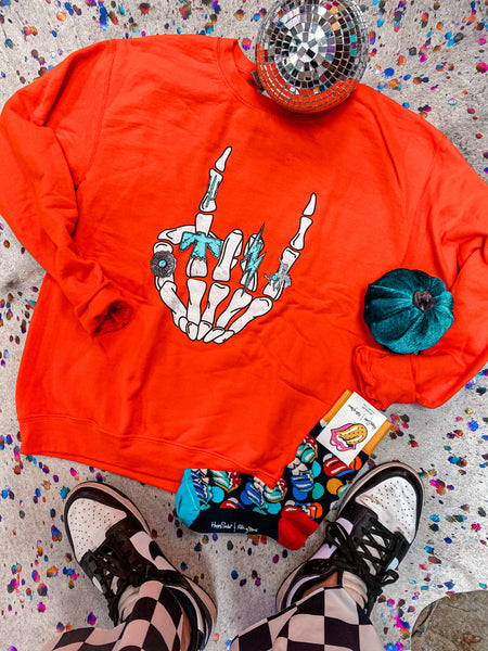 Always Rockin Turquoise Orange Sweatshirt