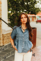 Loopty Lou Denim Top
