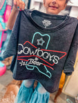 Cowboys & Beer 90s Crop Tee