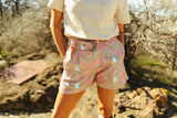 Pretty Western Print Shorts