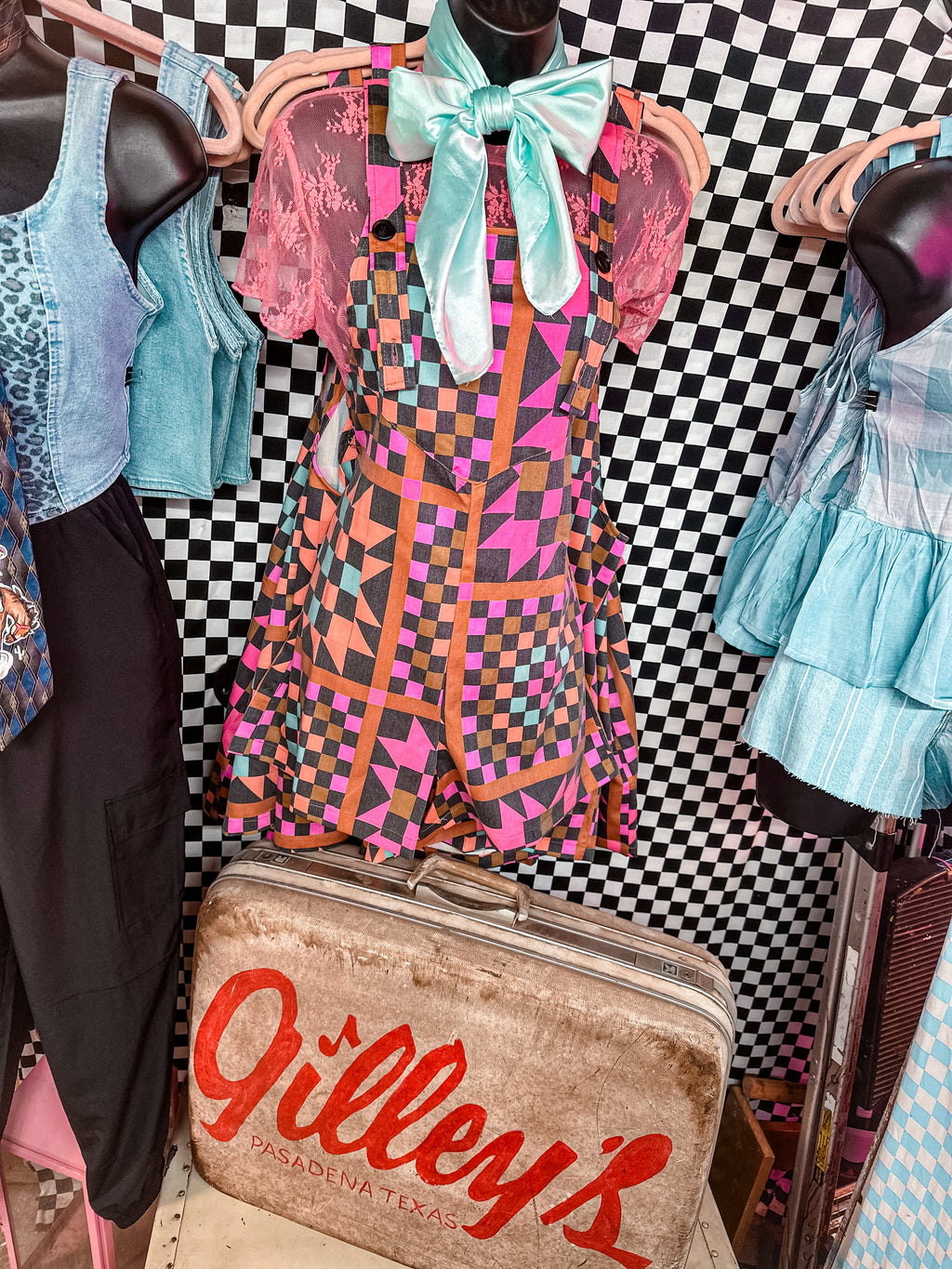 Wild Western Check Overalls