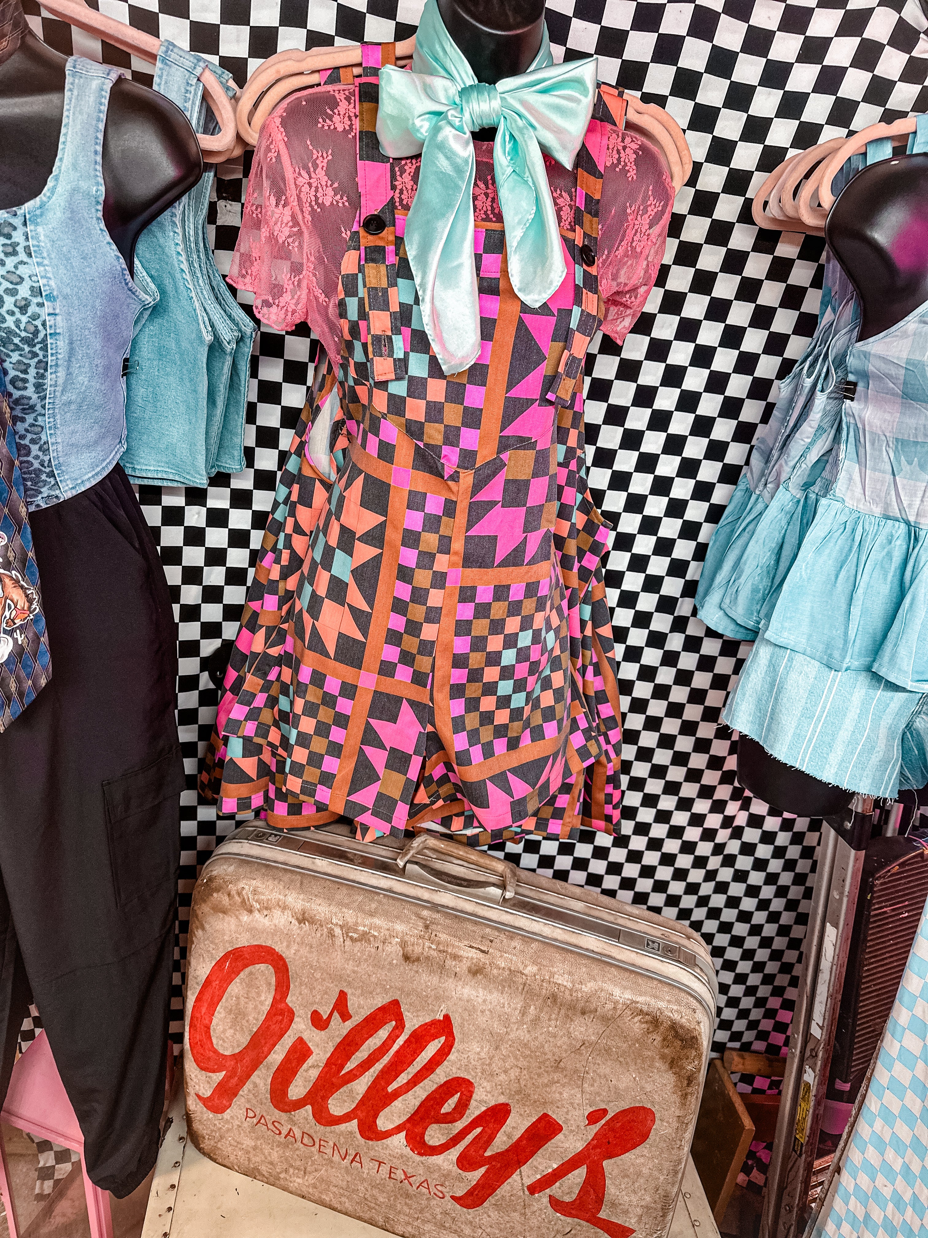 Wild Western Check Overalls