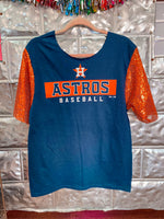 AsTroS SeQuiN SLeEvE TeE