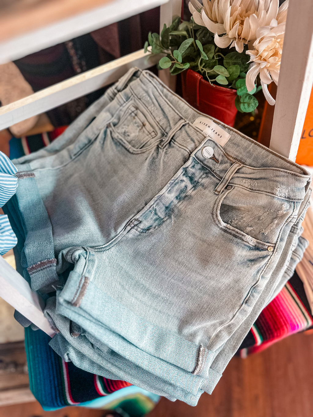 Risen High Rise Girlfriend Shorts