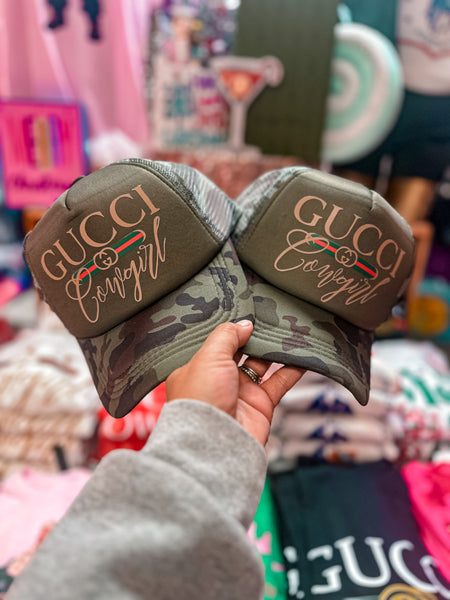 Camouflage Designer Cowgirl Caps