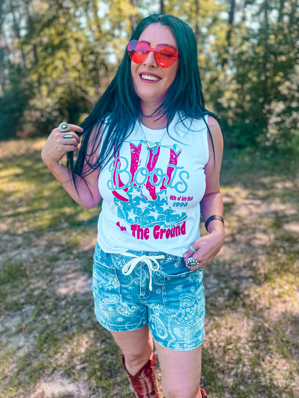 Boots on the Ground 4th of July Tank