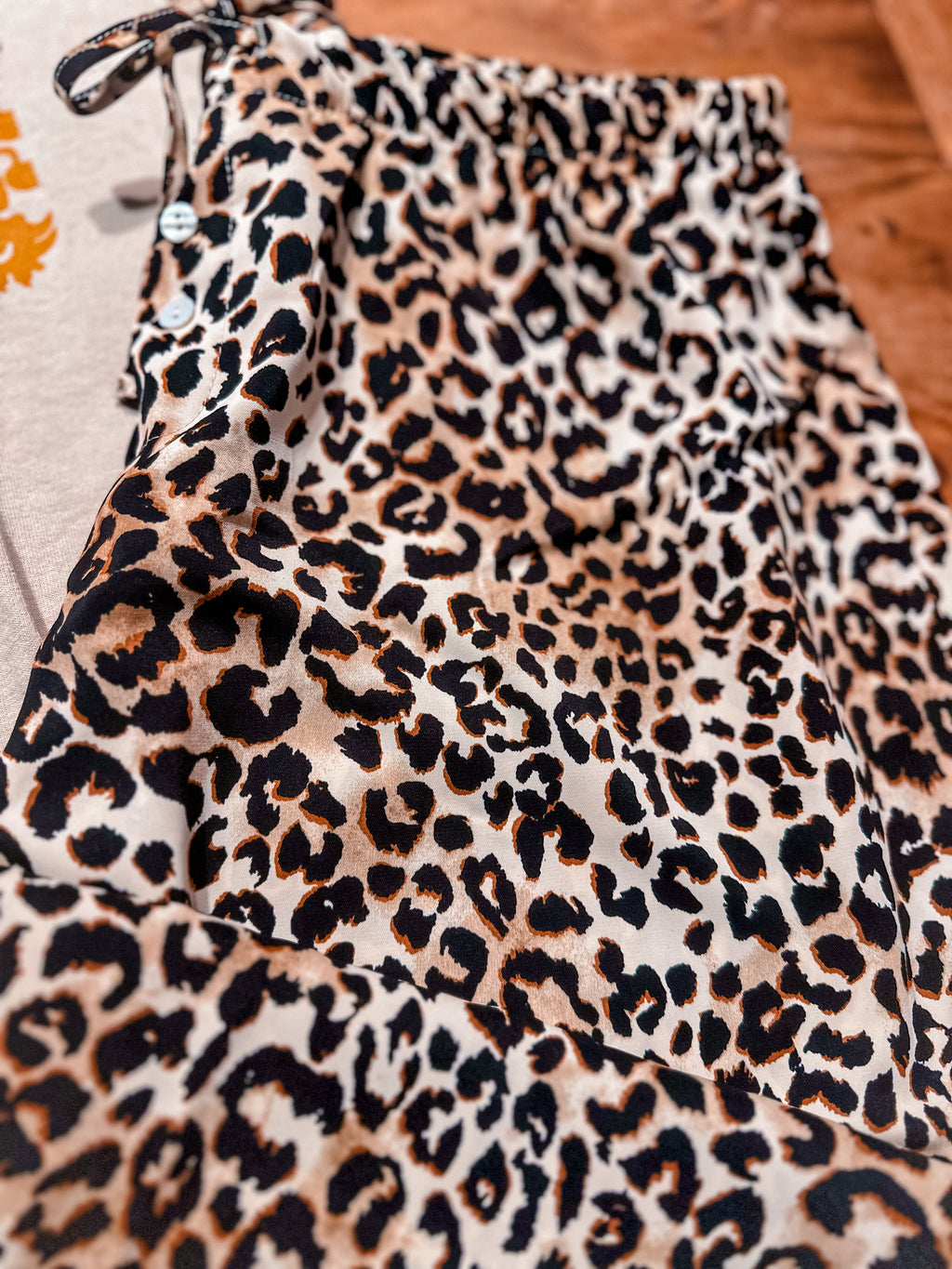 Leopard Drawstring Pants