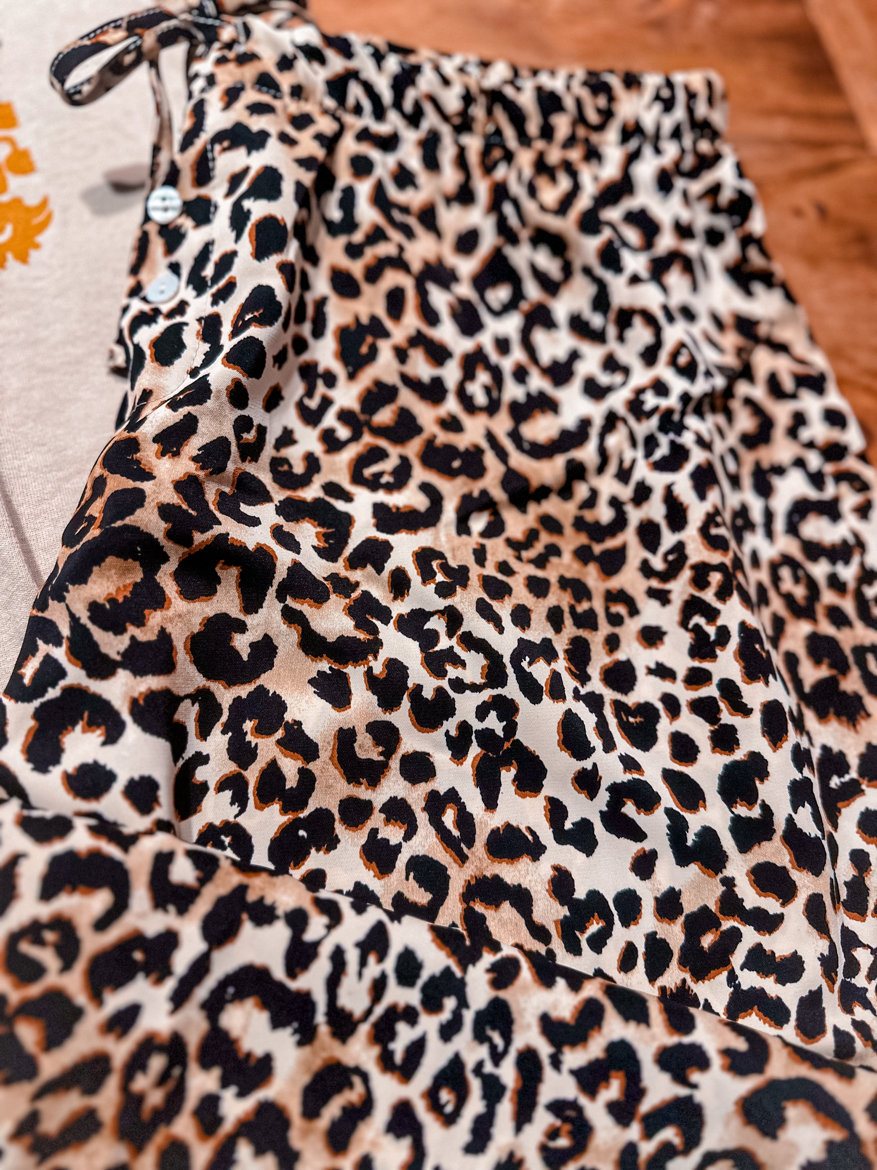 Leopard Drawstring Pants