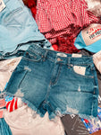 Dallas Distressed Denim Shorts