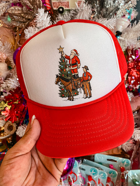 Western Christmas Cap