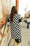 Western Checkered Cardigan