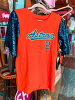 AsTroS SeQuiN SLeEvE TeE