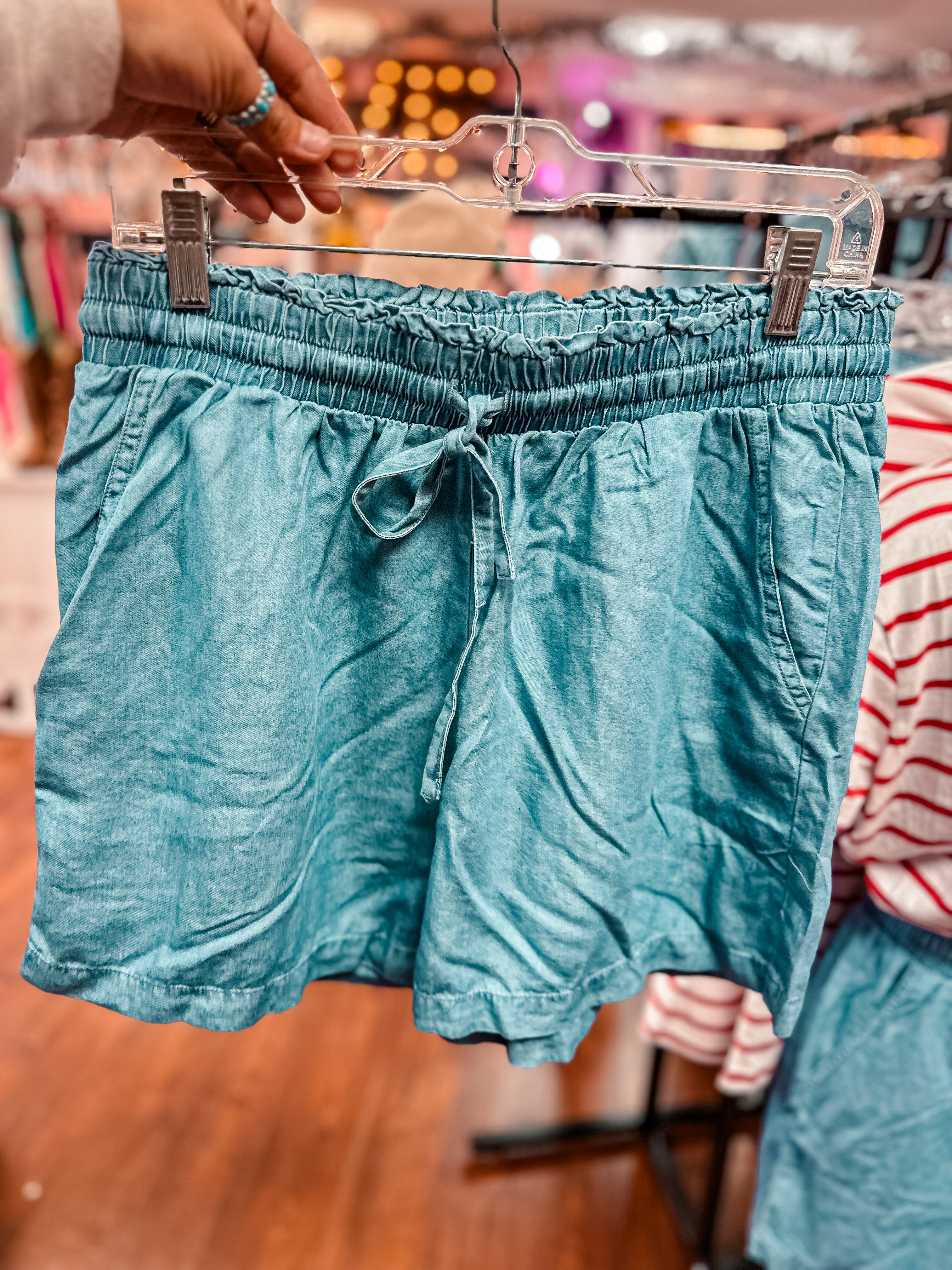 Chambray Shorts