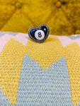 Eight Ball Heart Ring