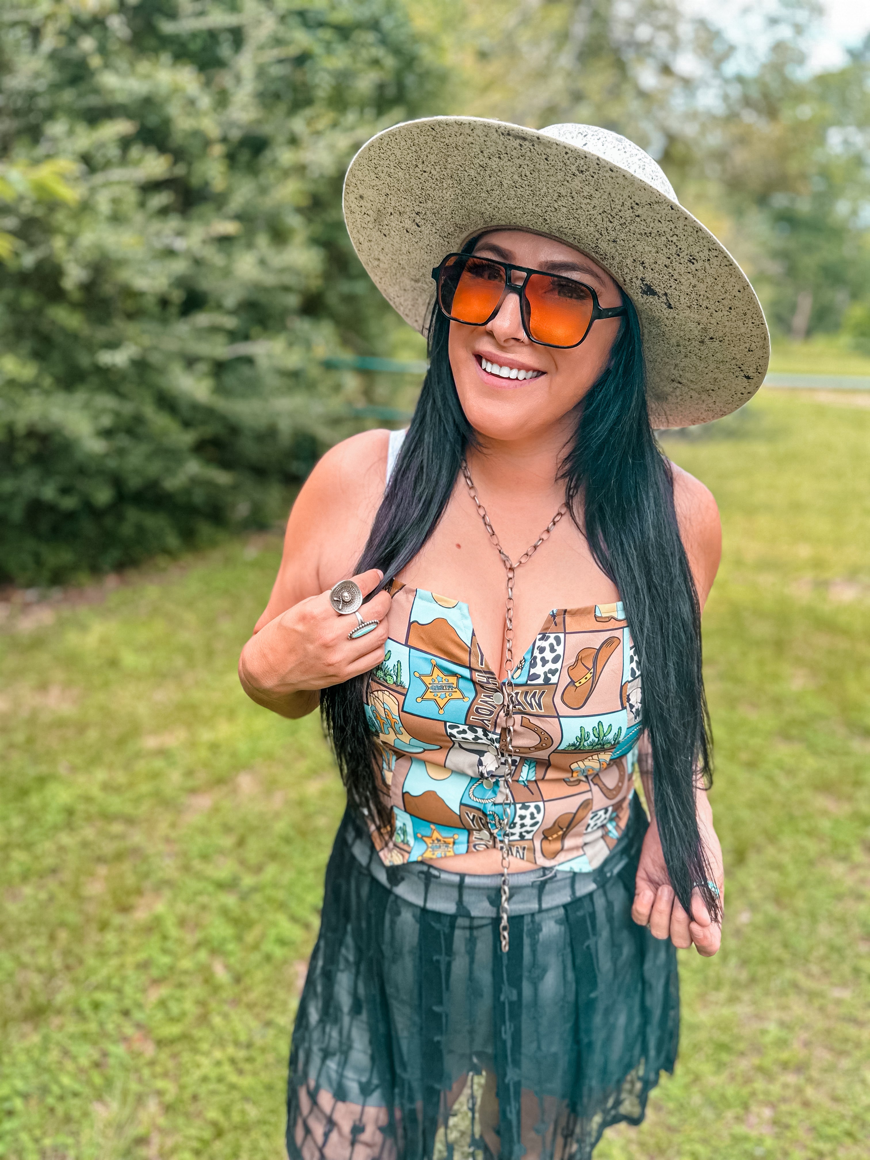 Western Halter Top