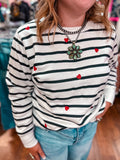 Lover Girl Striped Sweatshirt