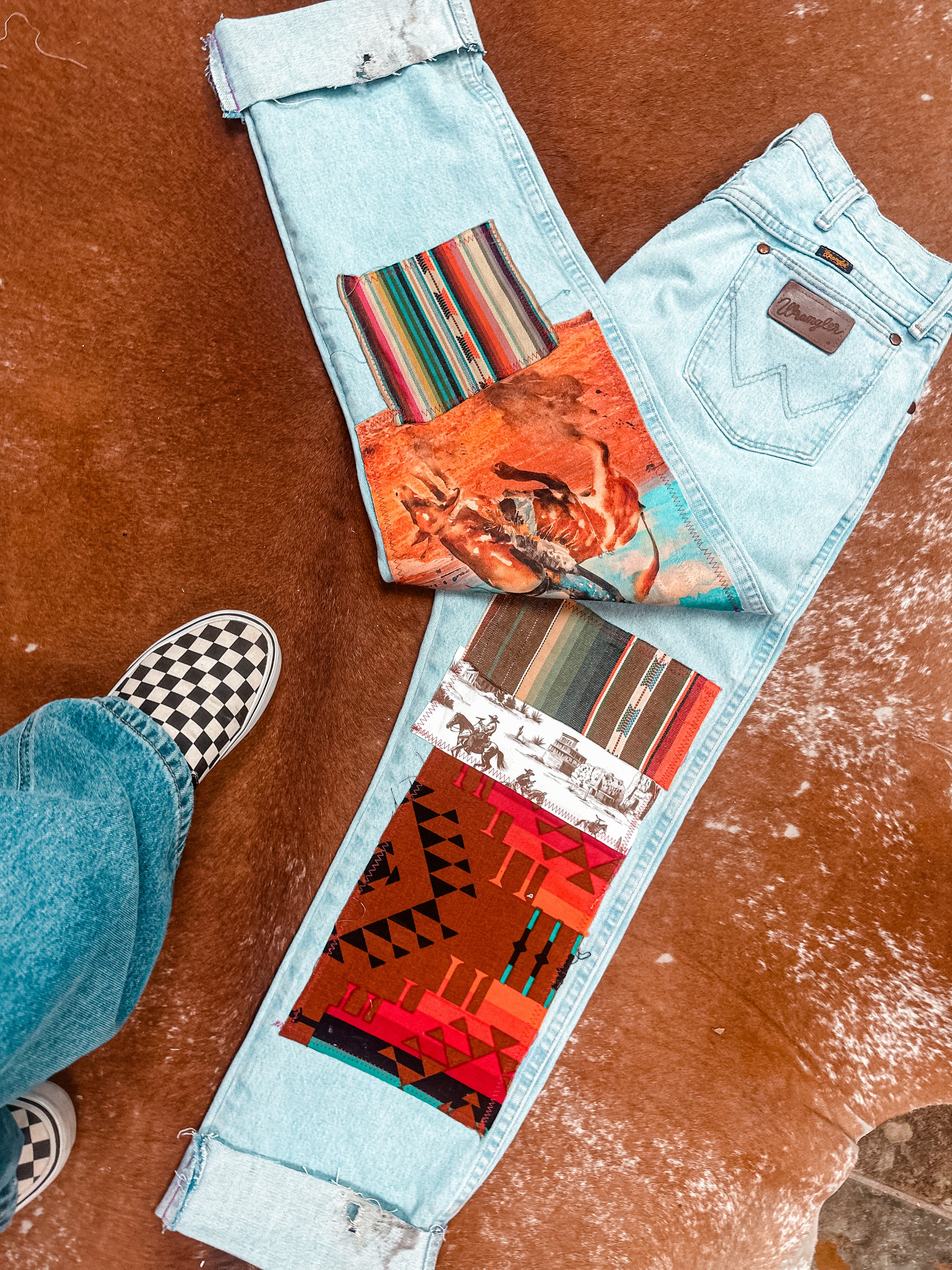 No Bull Patch Work Wranglers