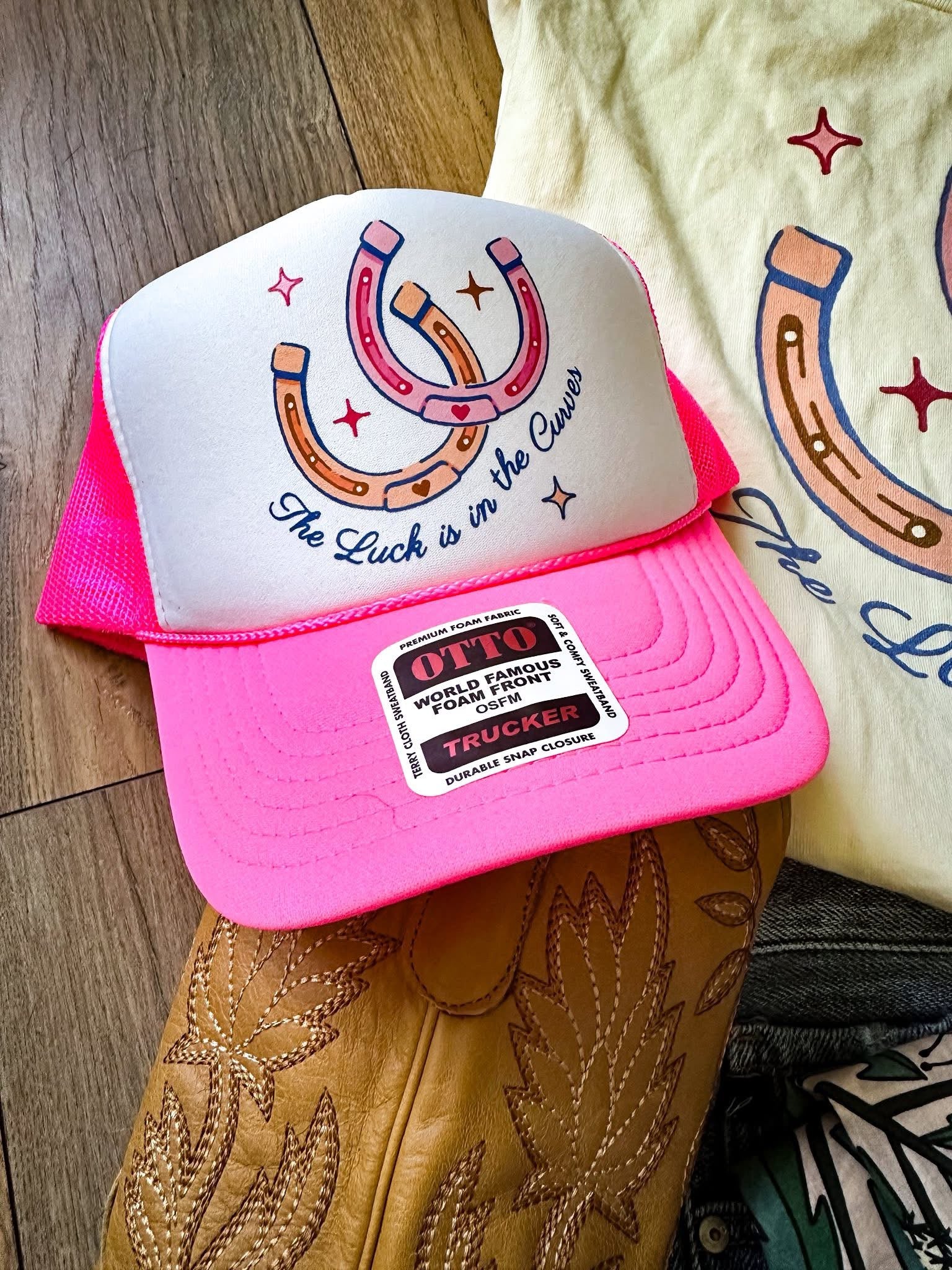 Luck is in the Curves Trucker Hat