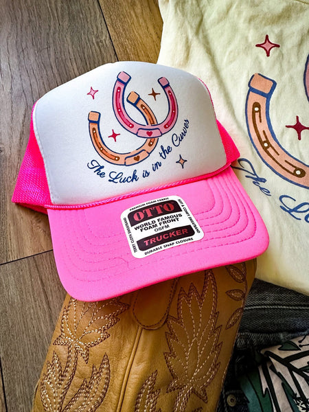 Luck is in the Curves Trucker Hat