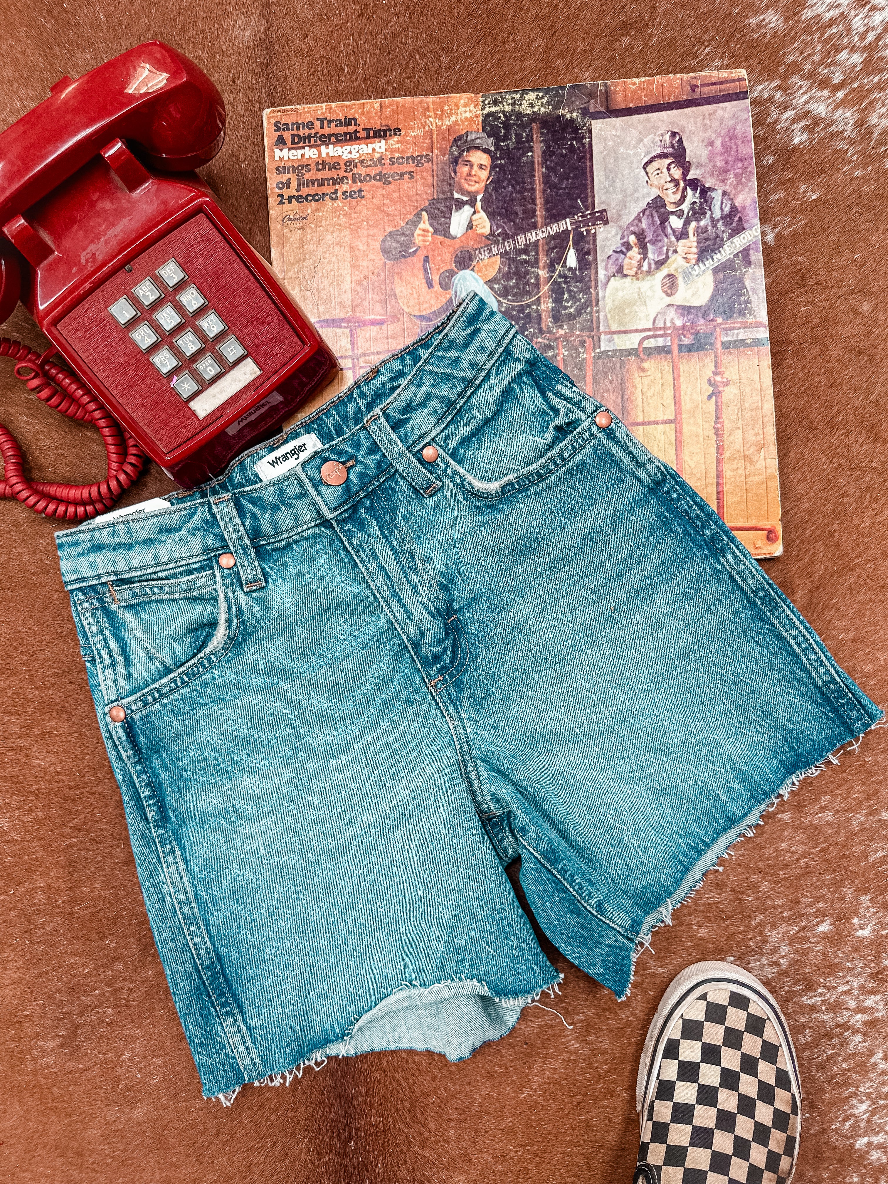 Wrangler High Rise Cowboy Shorts