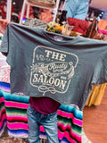 The Rusty Spur Saloon Crop Tee(Grey)