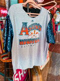 AsTroS SeQuiN SLeEvE TeE