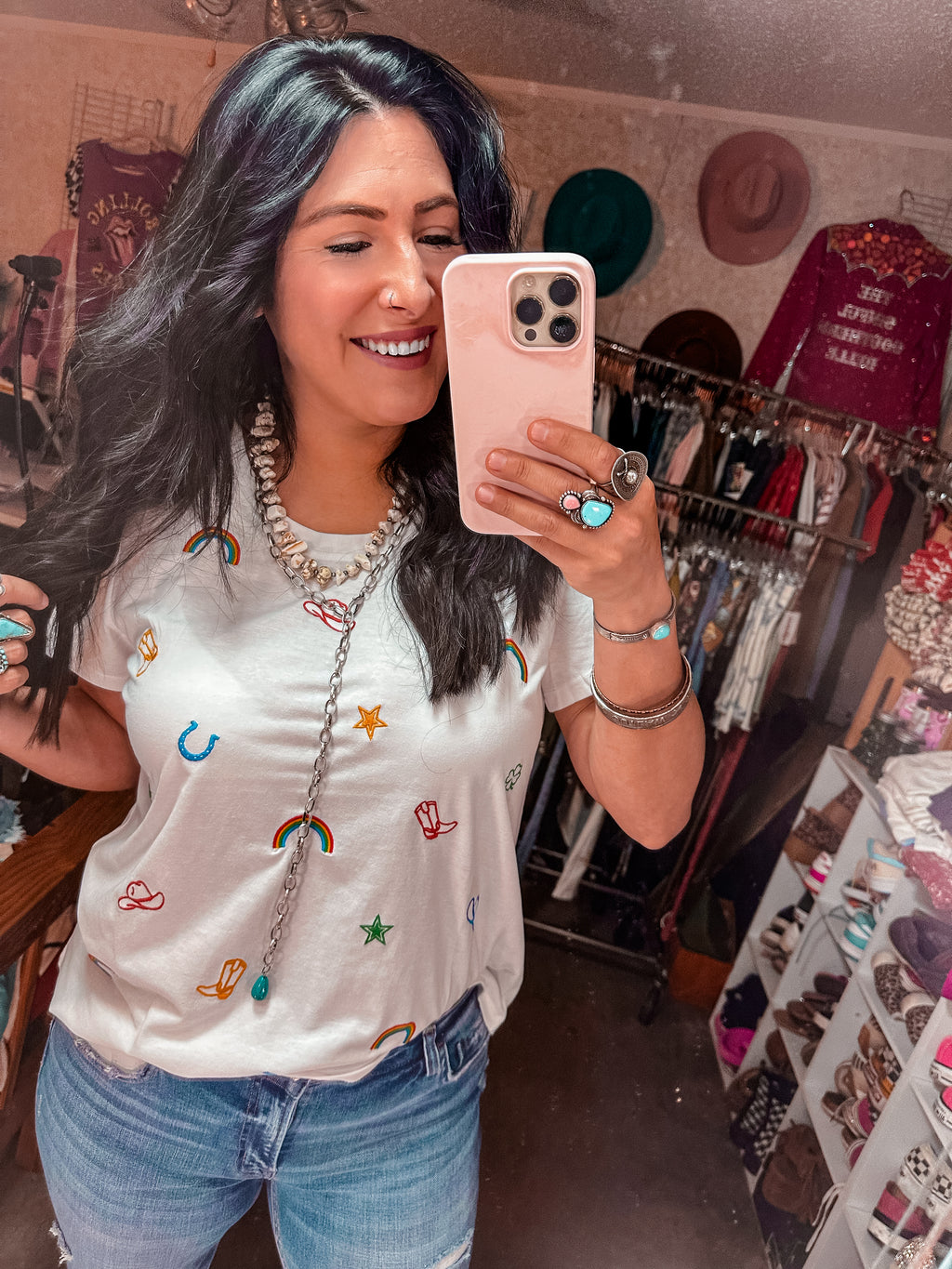 Western Summer Embroidery Top