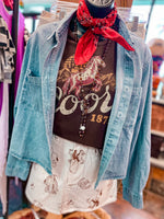 Willow Western Denim Skirt