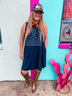 Boot Stitch Babe Dress