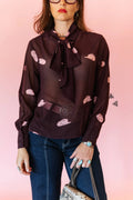 Western Hats Sheer Top