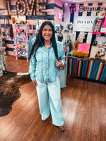 Chambray Denim Top