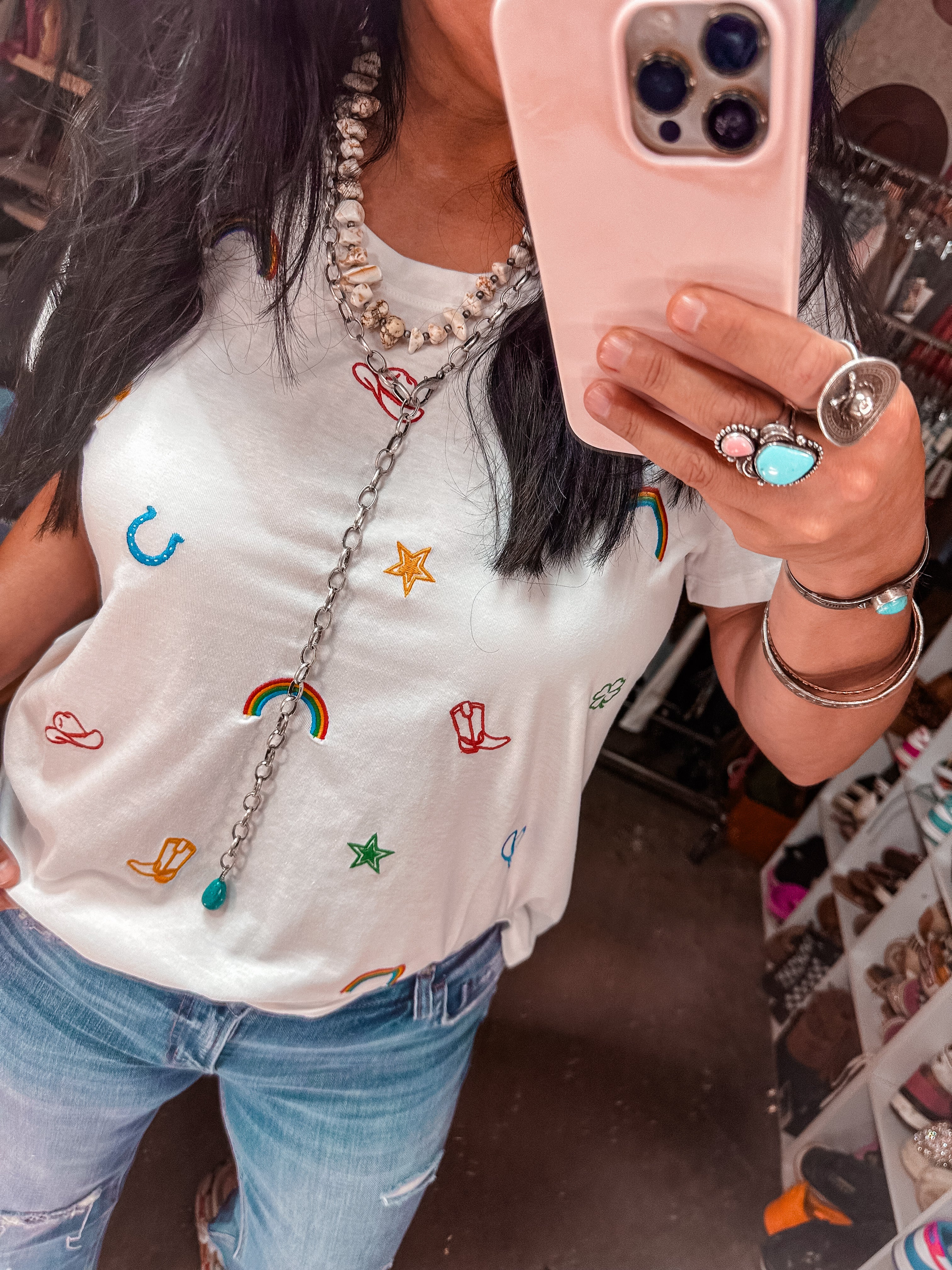 Western Summer Embroidery Top