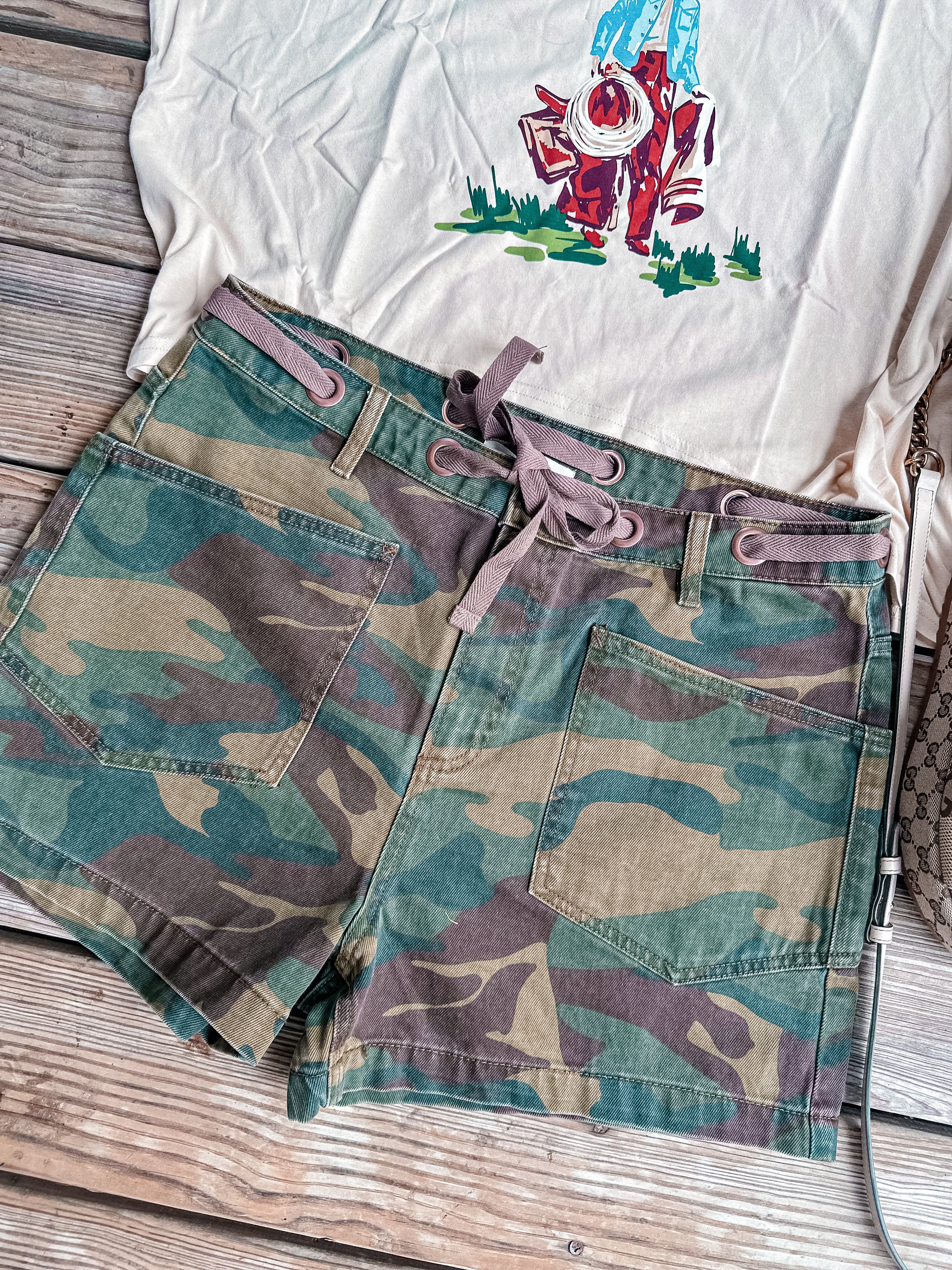 Risen Camouflage Shorts