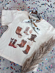 Boot Queen Mom Crop Tee