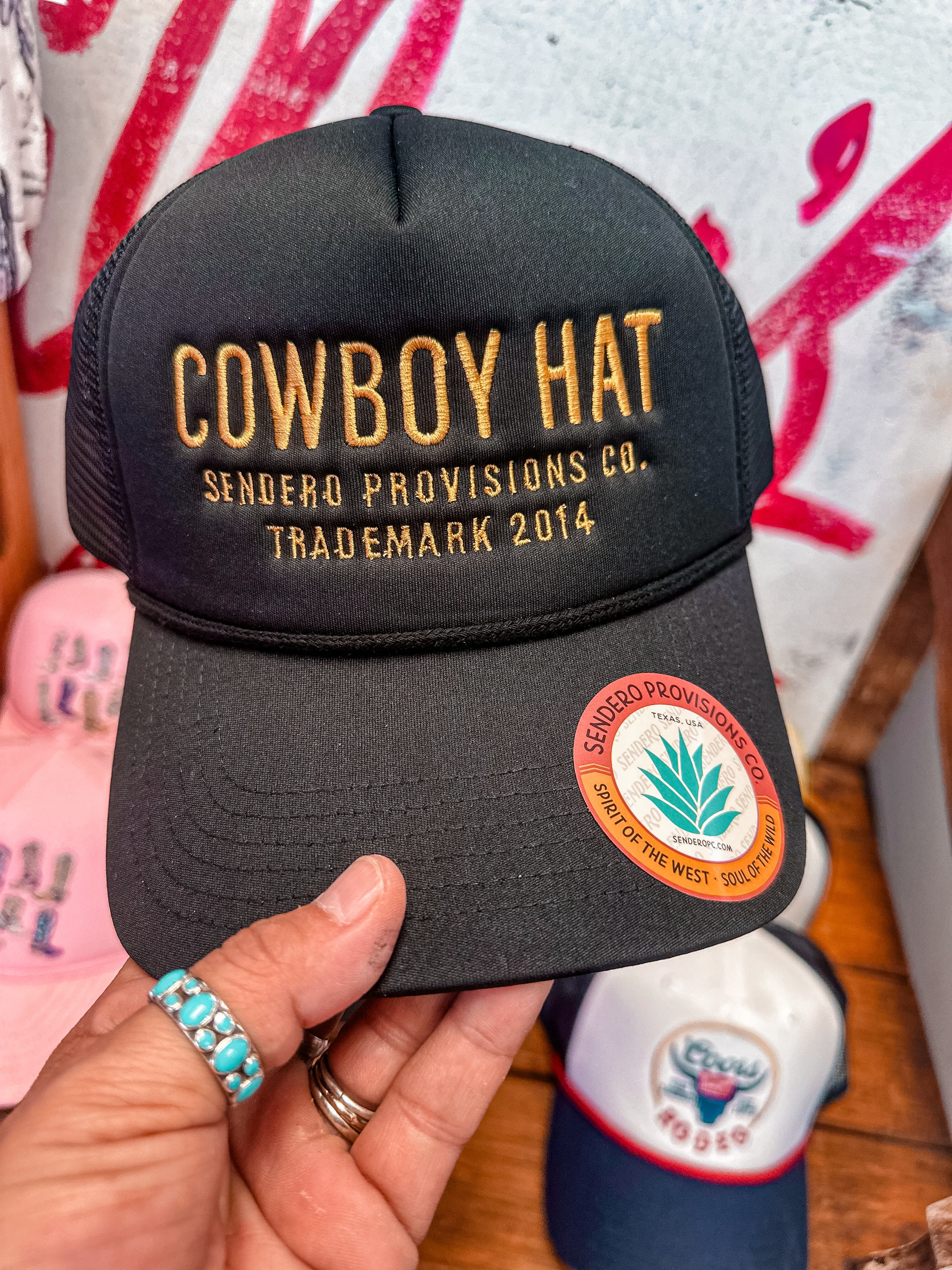 Cowboy Hat Trucker Cap