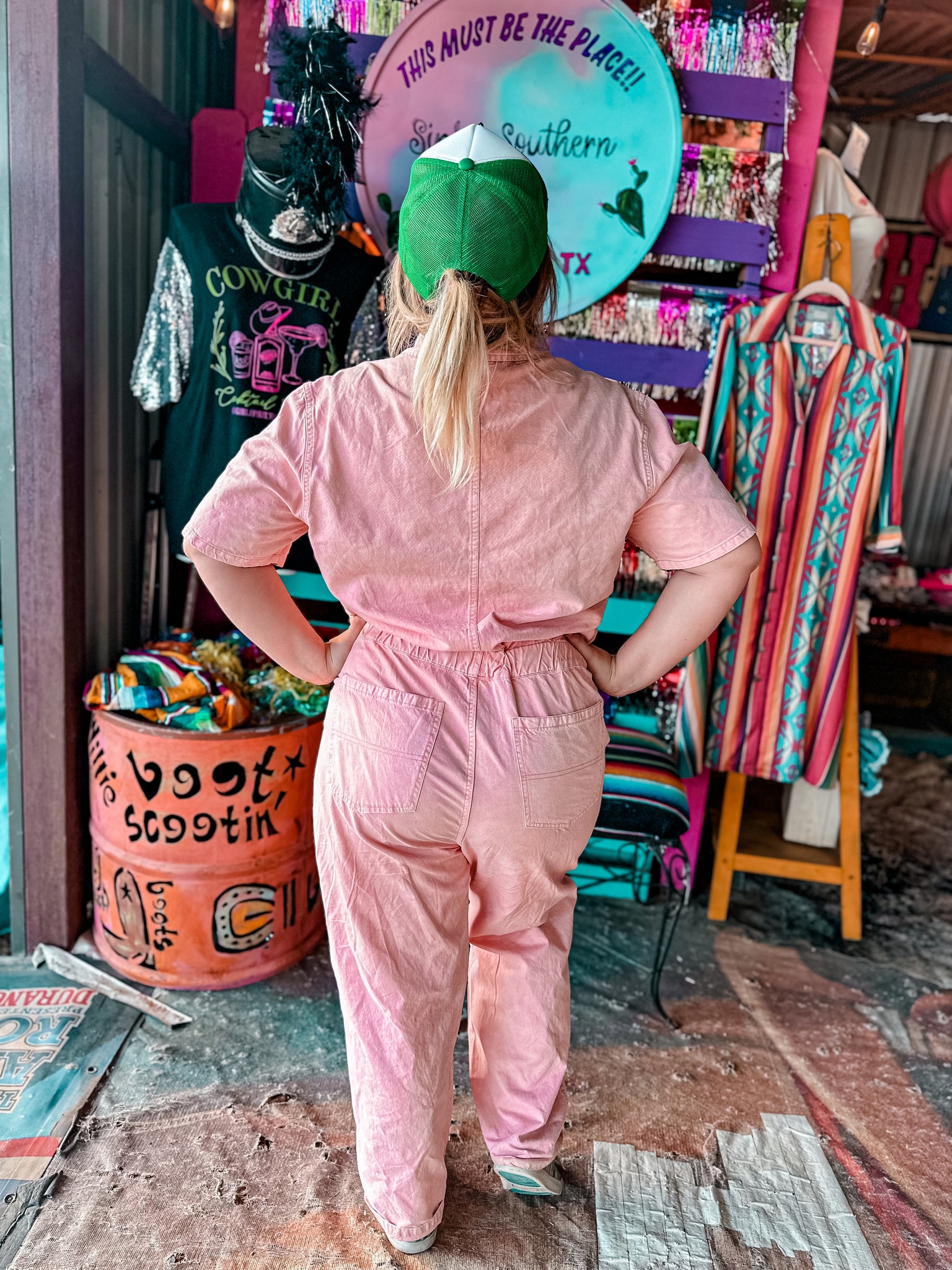 Pink Wrangler Painter Jumpsuit