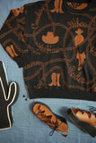 Copper Cowboy Reversible Sweater
