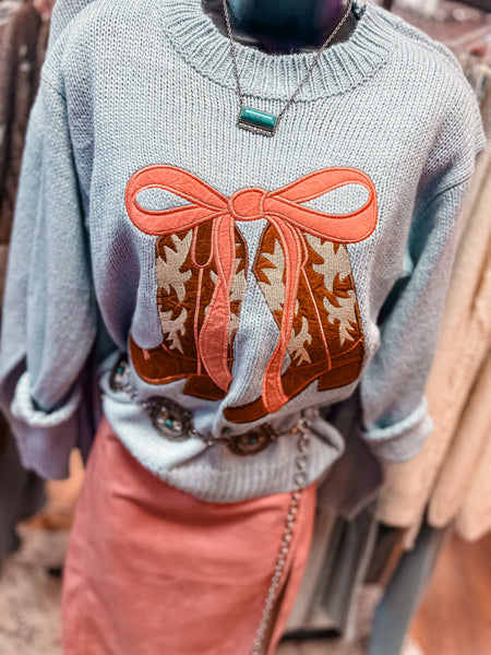 Boots & Bows Sweater