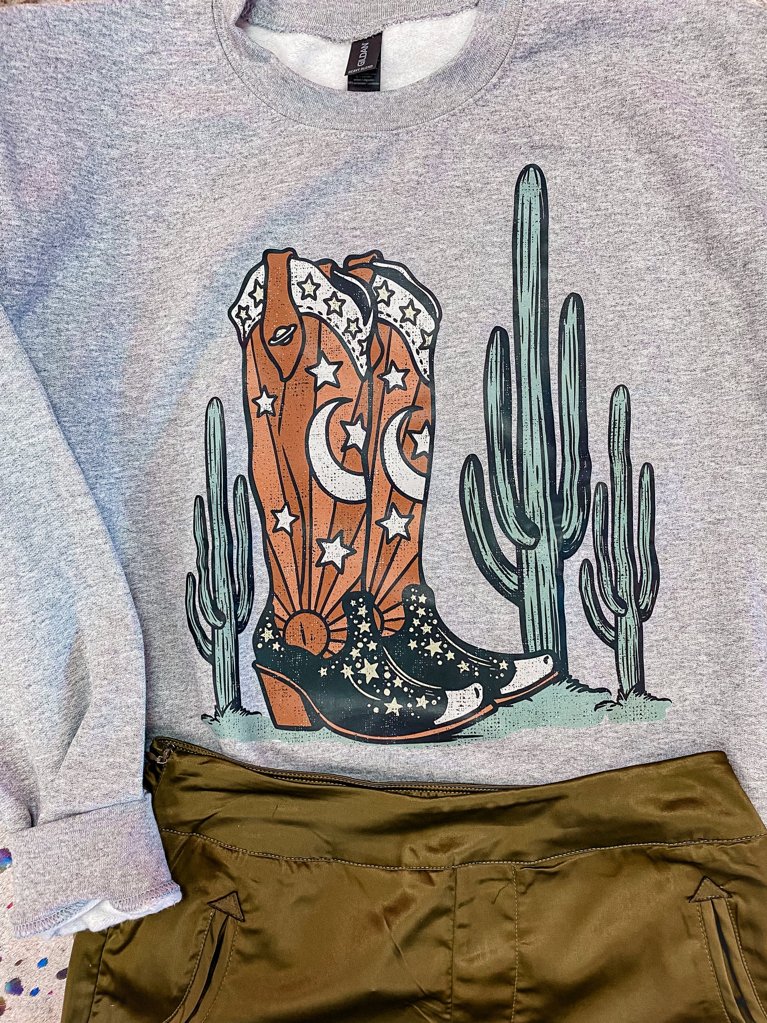 Cowgirl Boot Sweatshirt