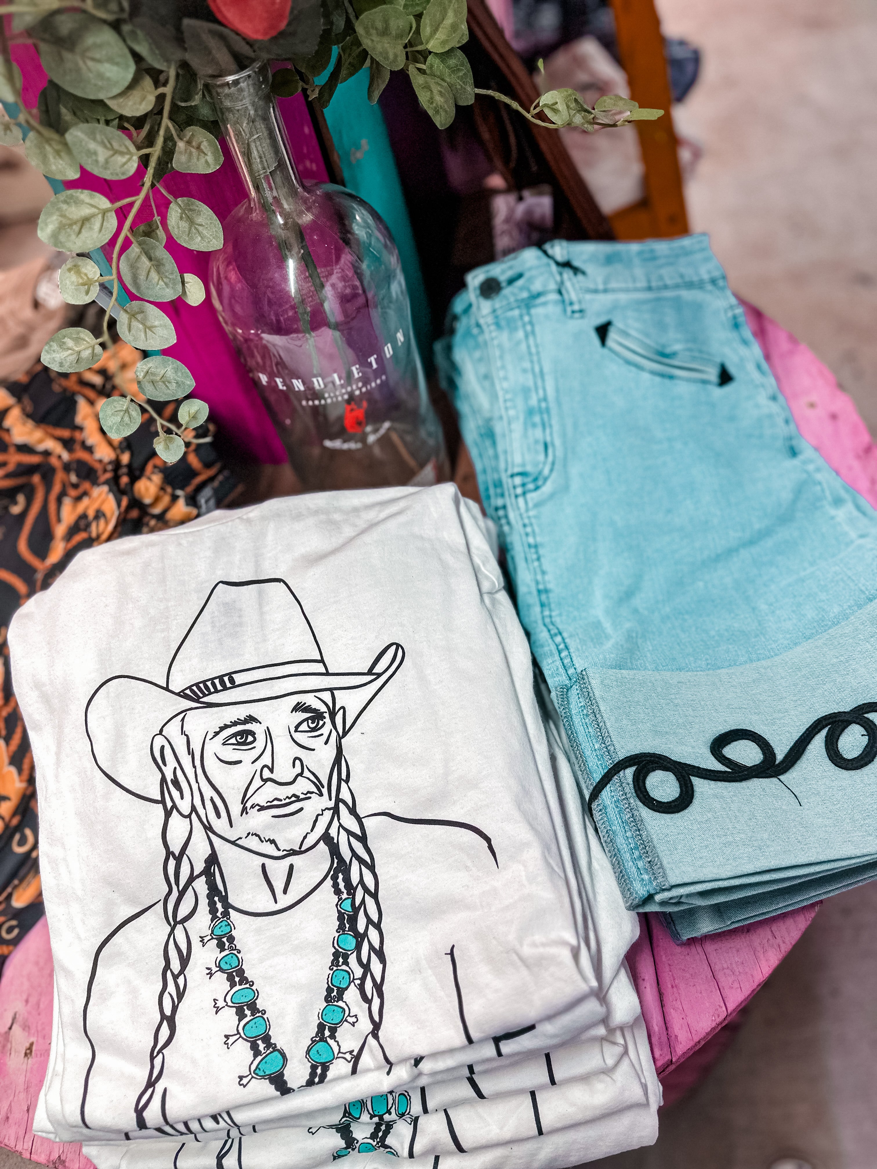 Howdy Hemline Denim Skirt