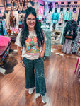 Lily Leopard Wide Leg Crop