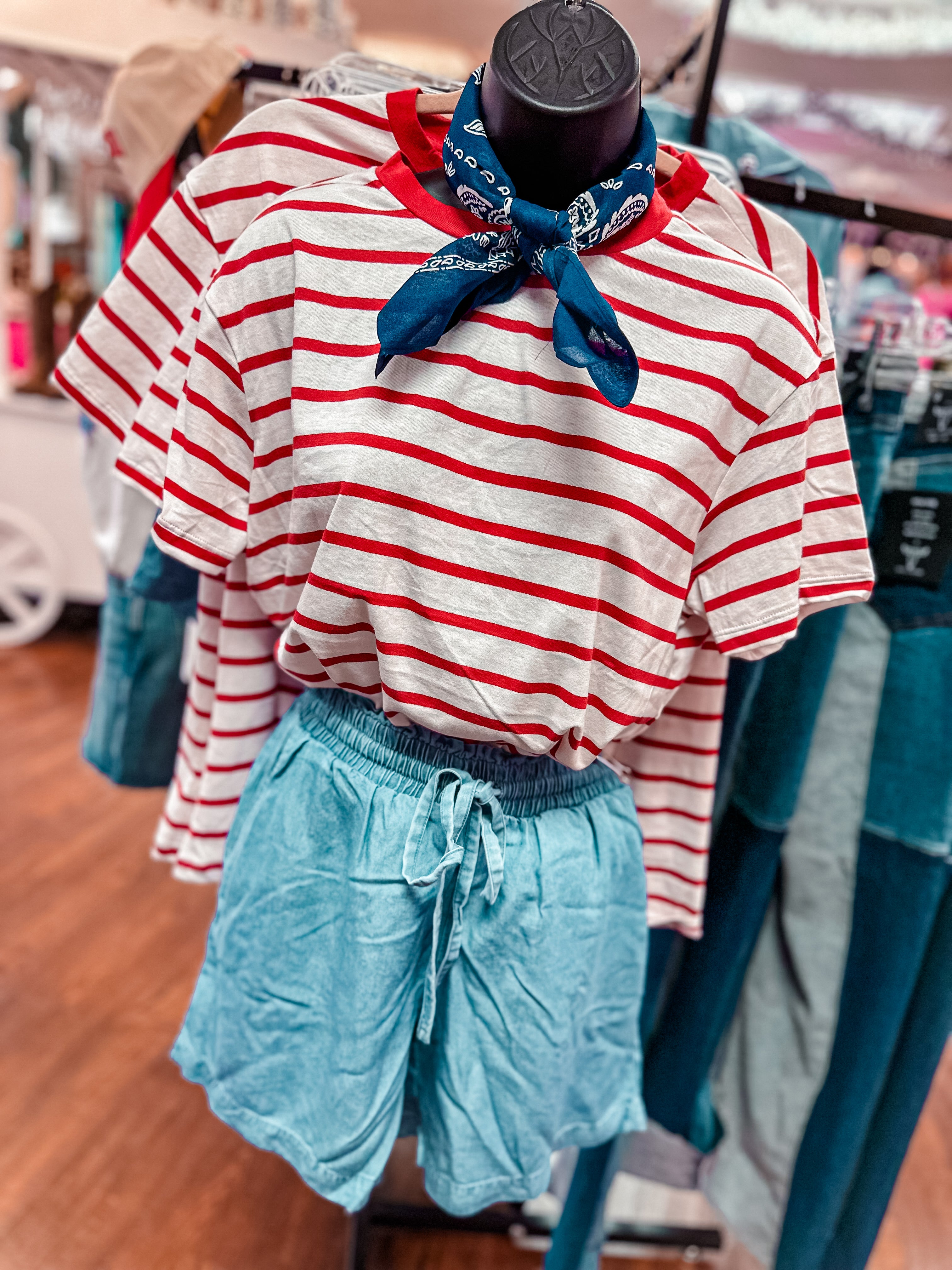 Chambray Shorts
