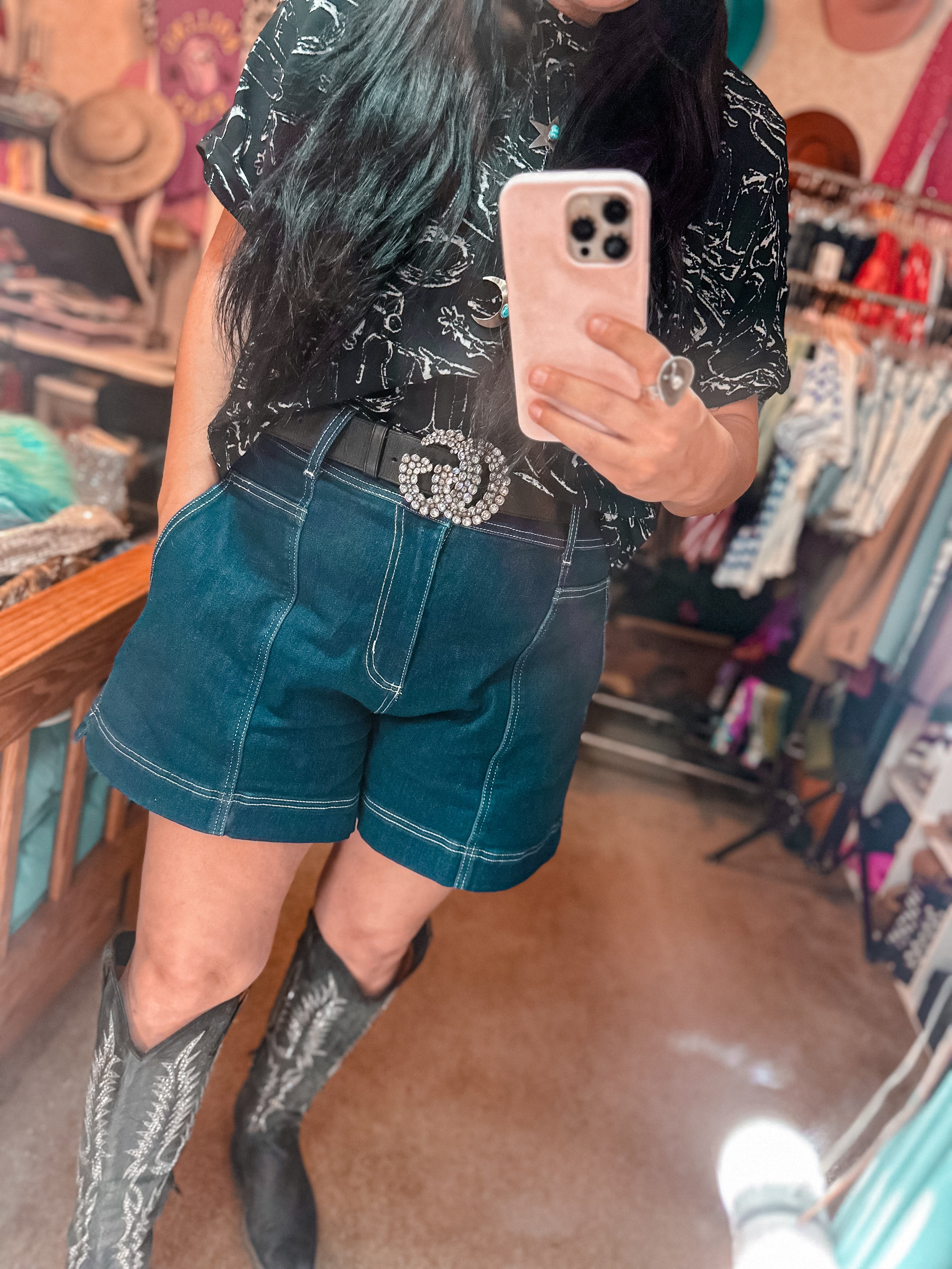 90s Denim Mom Shorts
