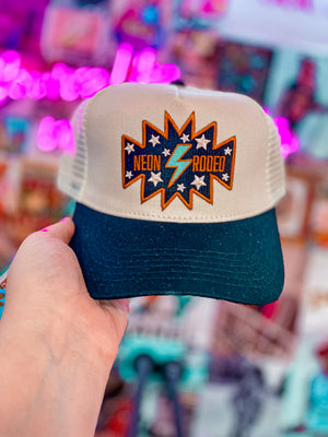 Embroidered Neon Rodeo Cap