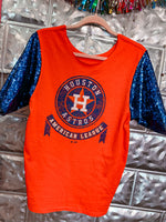 AsTroS SeQuiN SLeEvE TeE