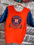 AsTroS SeQuiN SLeEvE TeE