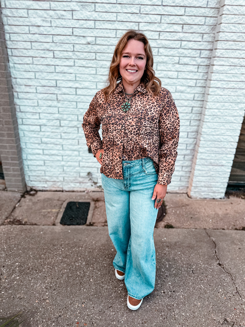 Loopty Lou Leopard Top